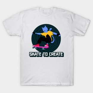 Skate to create skating T-Shirt